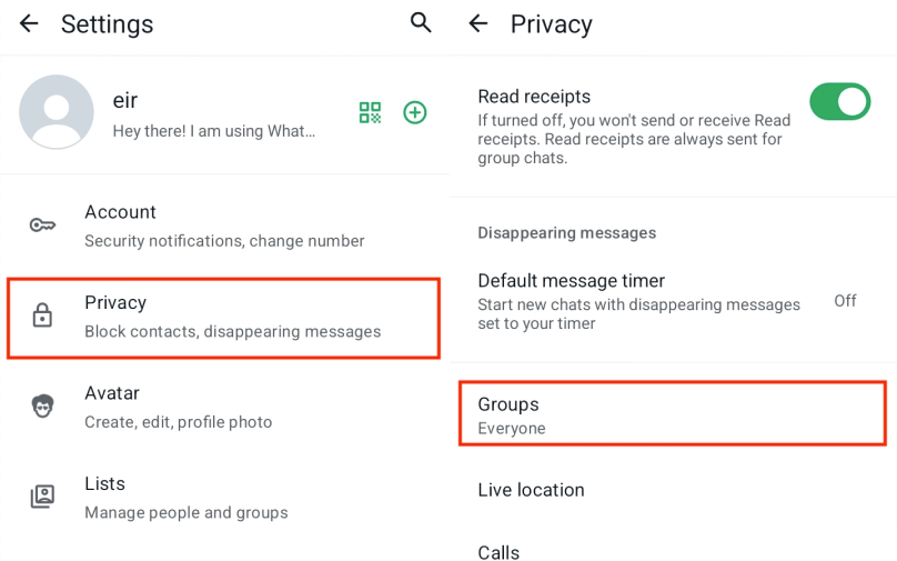 Prevenir Adição a Grupos Aleatórios no WhatsApp